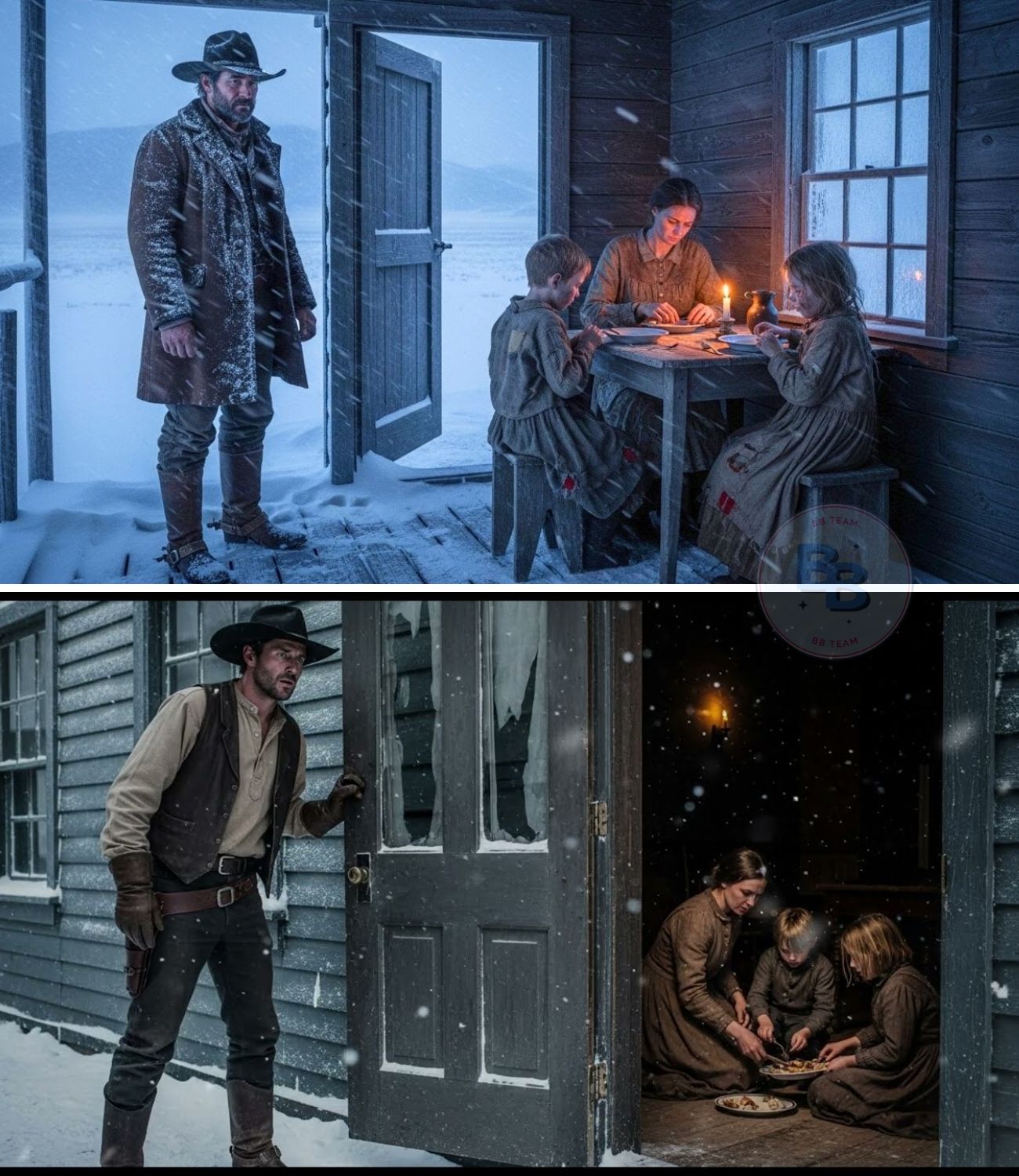 ‘Pack Your Things, We’re Going Home’ The Cowboy Said After Seeing A Widow And Her Kids Eating Scraps