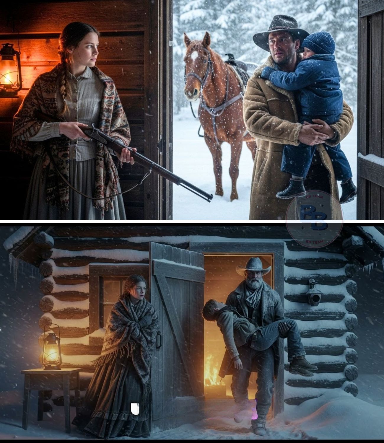 A Poor Young Girl Let A Cowboy And His Son Stay For One Night, Not Knowing He Was A Millionaire…
