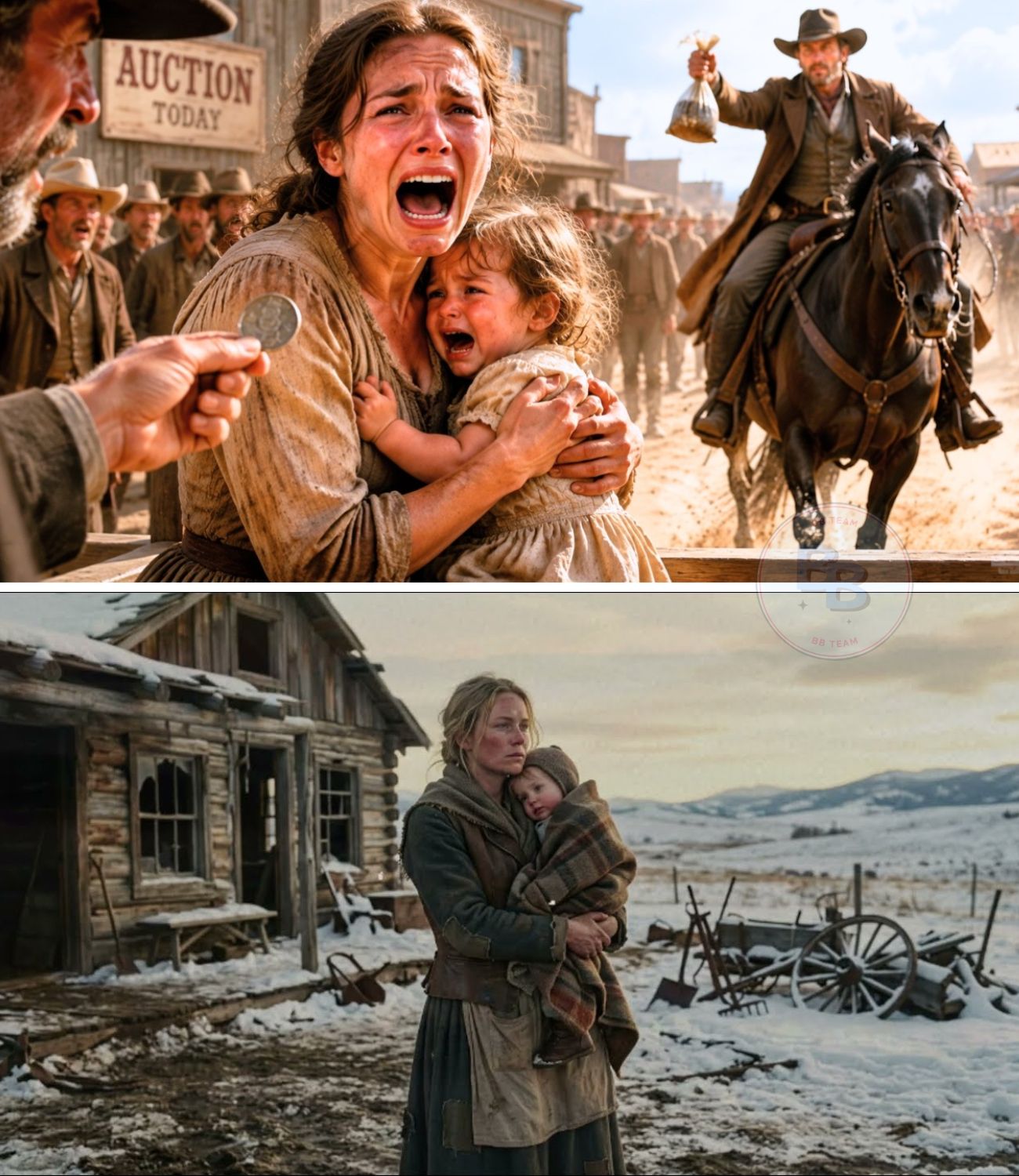 They Sold A Mother And Child For One Coin… Then A Cowboy Arrived Saying “Your Burden Is Mine Now”