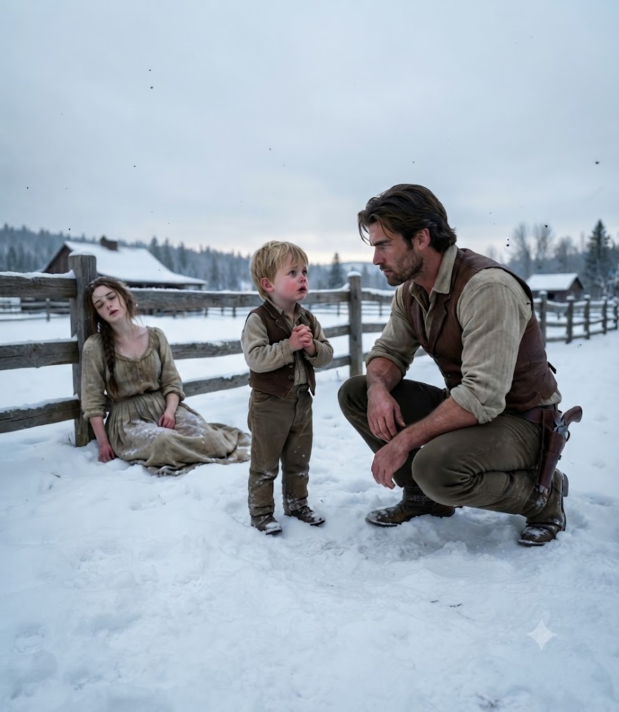 The Little Boy Whispered, “Mama Can’t Walk Anymore…”—The Cowboy Carried Them Both Into His Cabin…