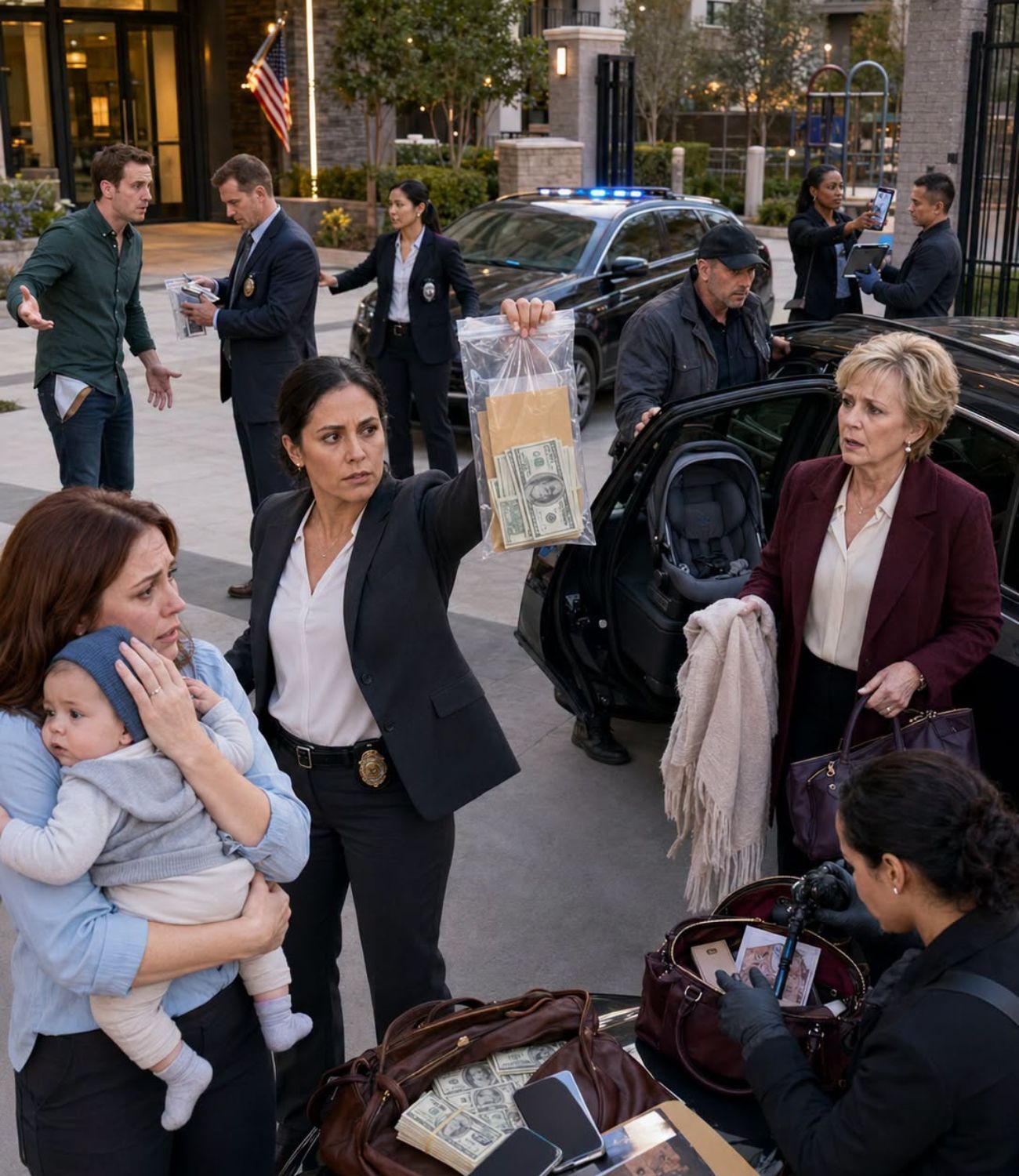 Title: My Husband Said His Mother Was Just Taking Our Baby for Fresh Air—Seconds Later, Police Surrounded a Black SUV