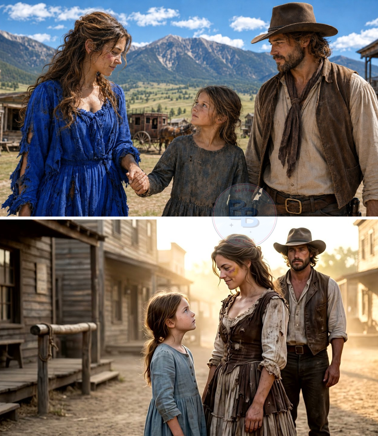 Frontier Bride Arrived in Rags Asking Nothing — Lonely Rancher and Daughter Begged, “Be Our Mama”