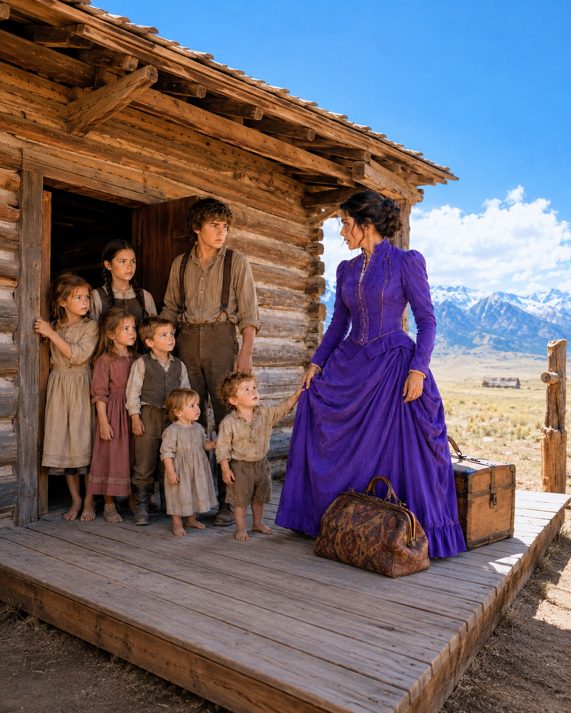 The Mail Order Bride Arrived to Find Seven Children and No Mountain Man. She Stayed Anyway.