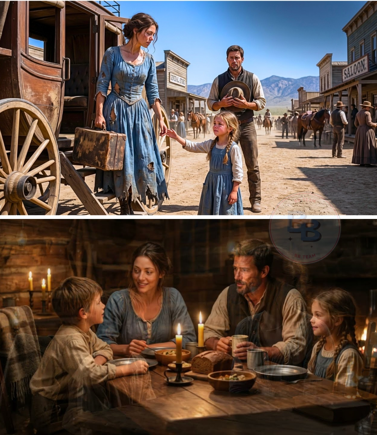 Mail-Order Bride Arrived in Rags — The Rancher’s Daughter Whispered, “Please Be Our Mama”