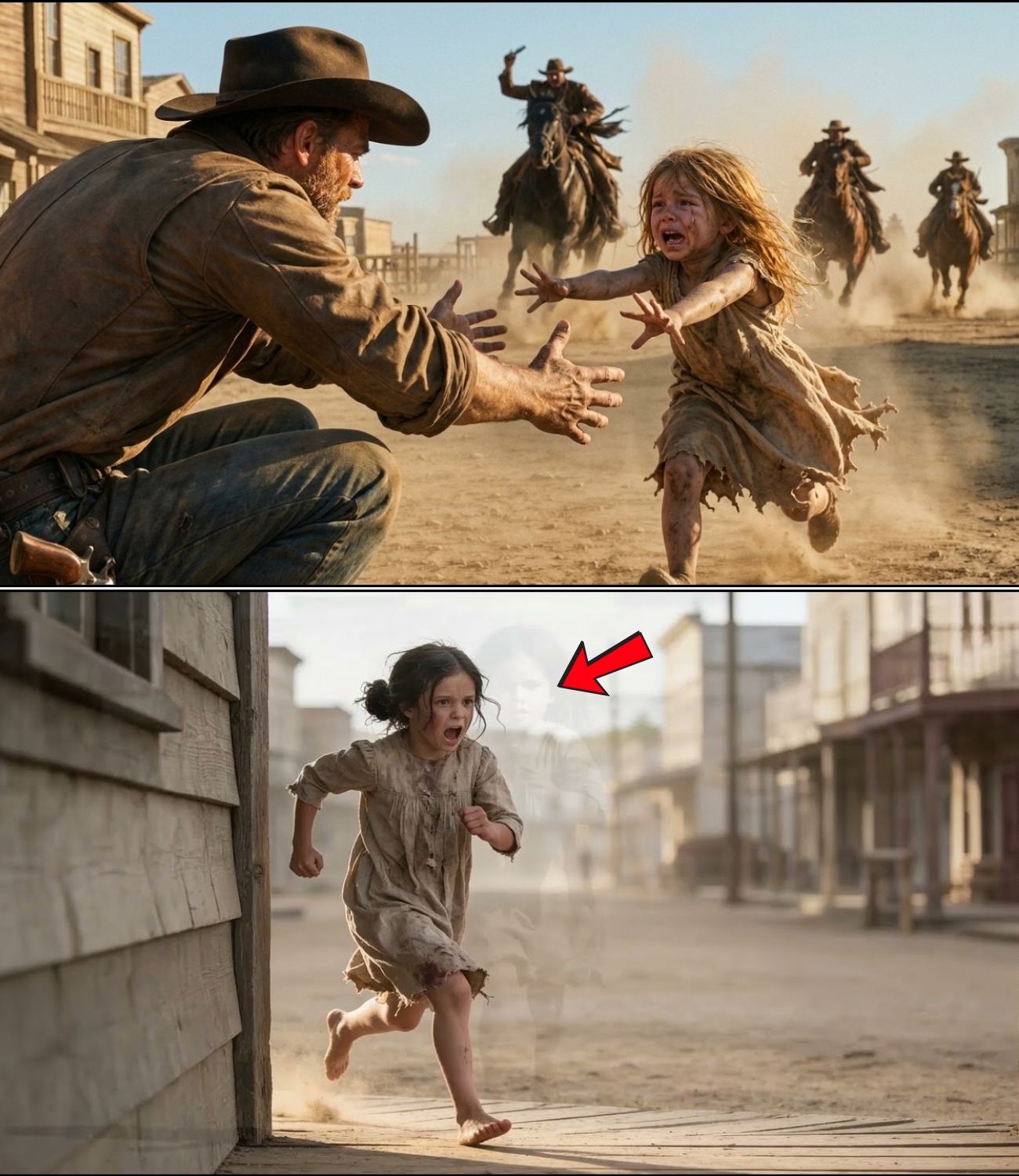 A Terrified Little Girl Ran Into A Cowboy’s Arms — Then The Riders Arrived44 