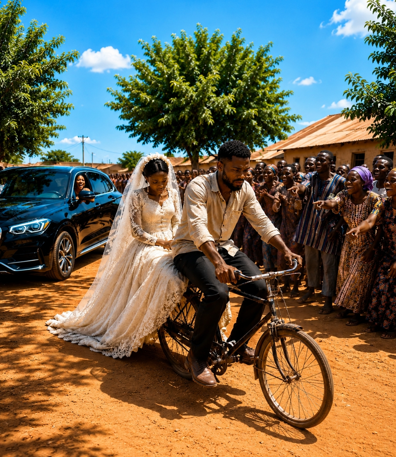 They laughed when she rode off on her bike… without knowing he was a billionaire