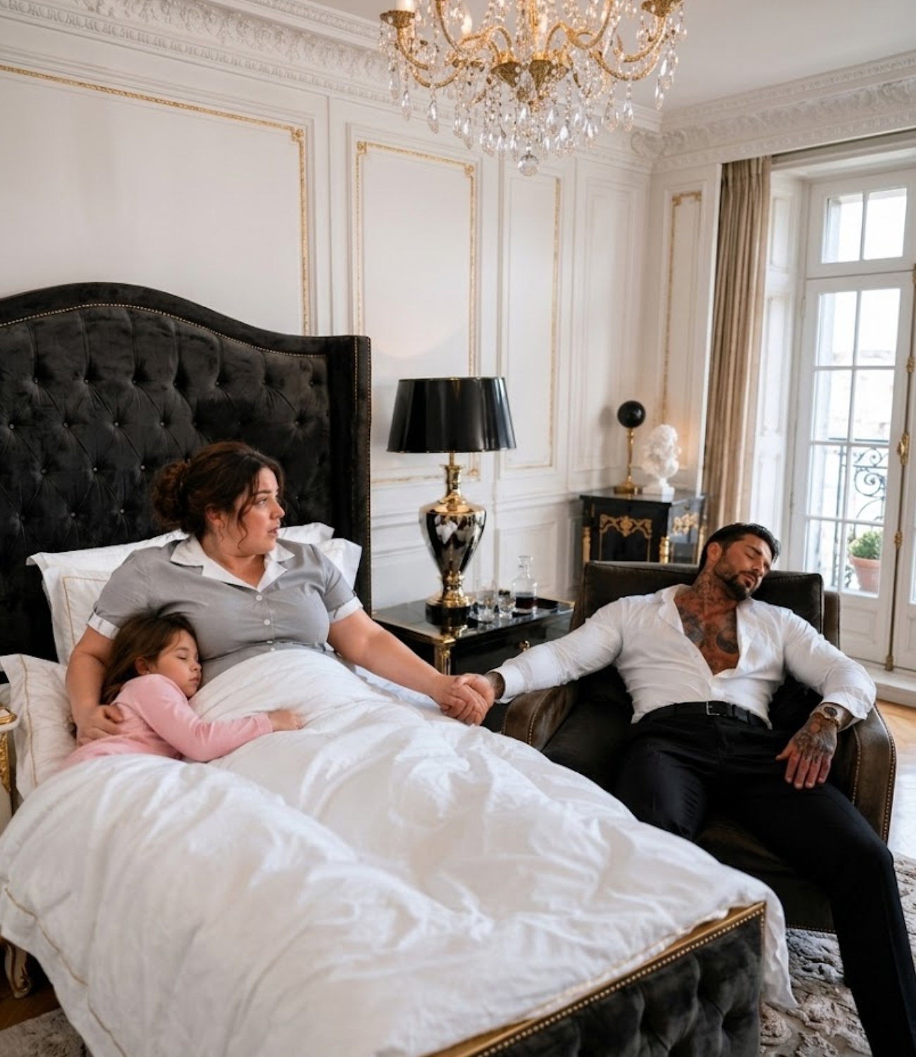 The Plus-Size Nanny Put the Mafia Boss’s Daughter to Sleep—She Woke Up Holding His Han 