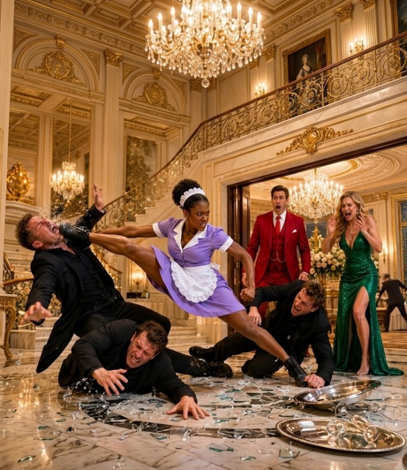 The Billionaire’s Fiancée Hired Three Men to Attack the Maid -But She Took All Three Down in Seconds