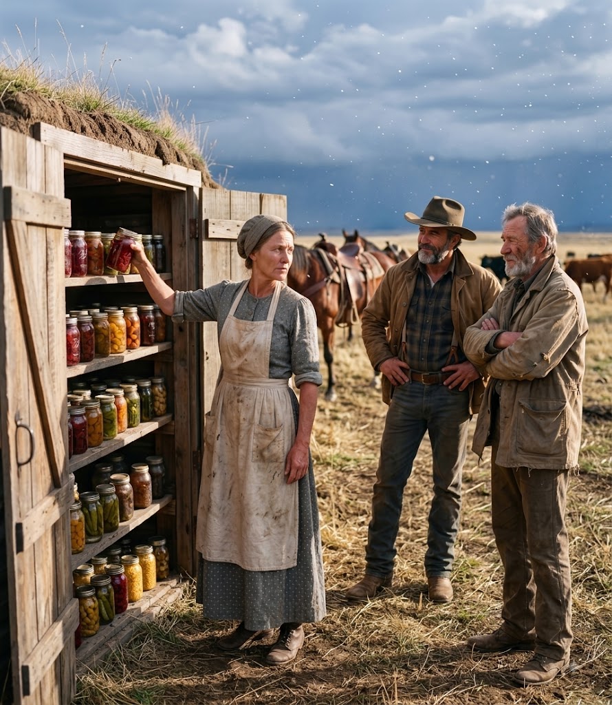 The Ranchers Laughed at His Mail Order Bride’s Root Cellar — They Stopped When the Blizzard Came