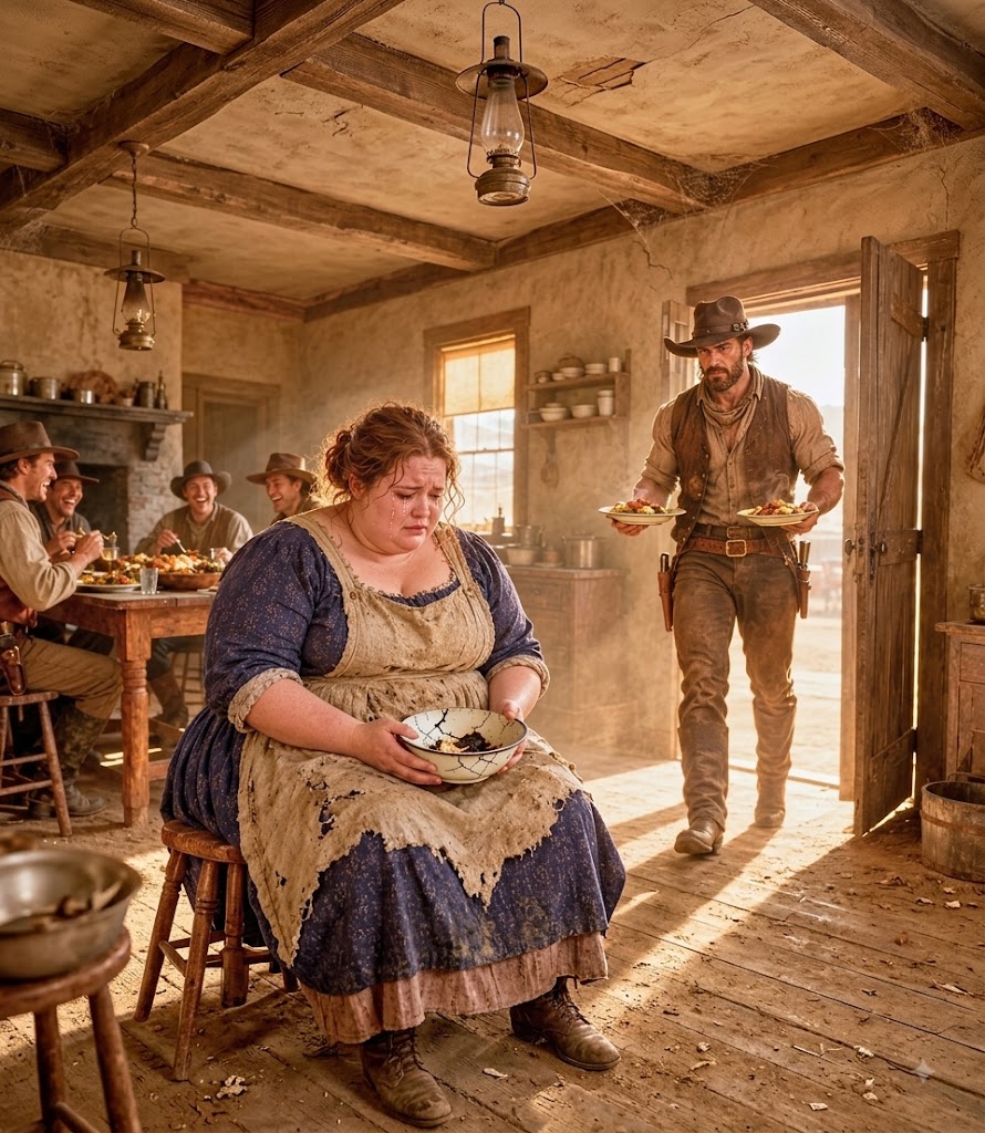 “Nobody Noticed the Starving Cook…” — Until One Cowboy Stood Up and Revealed Her True Worth