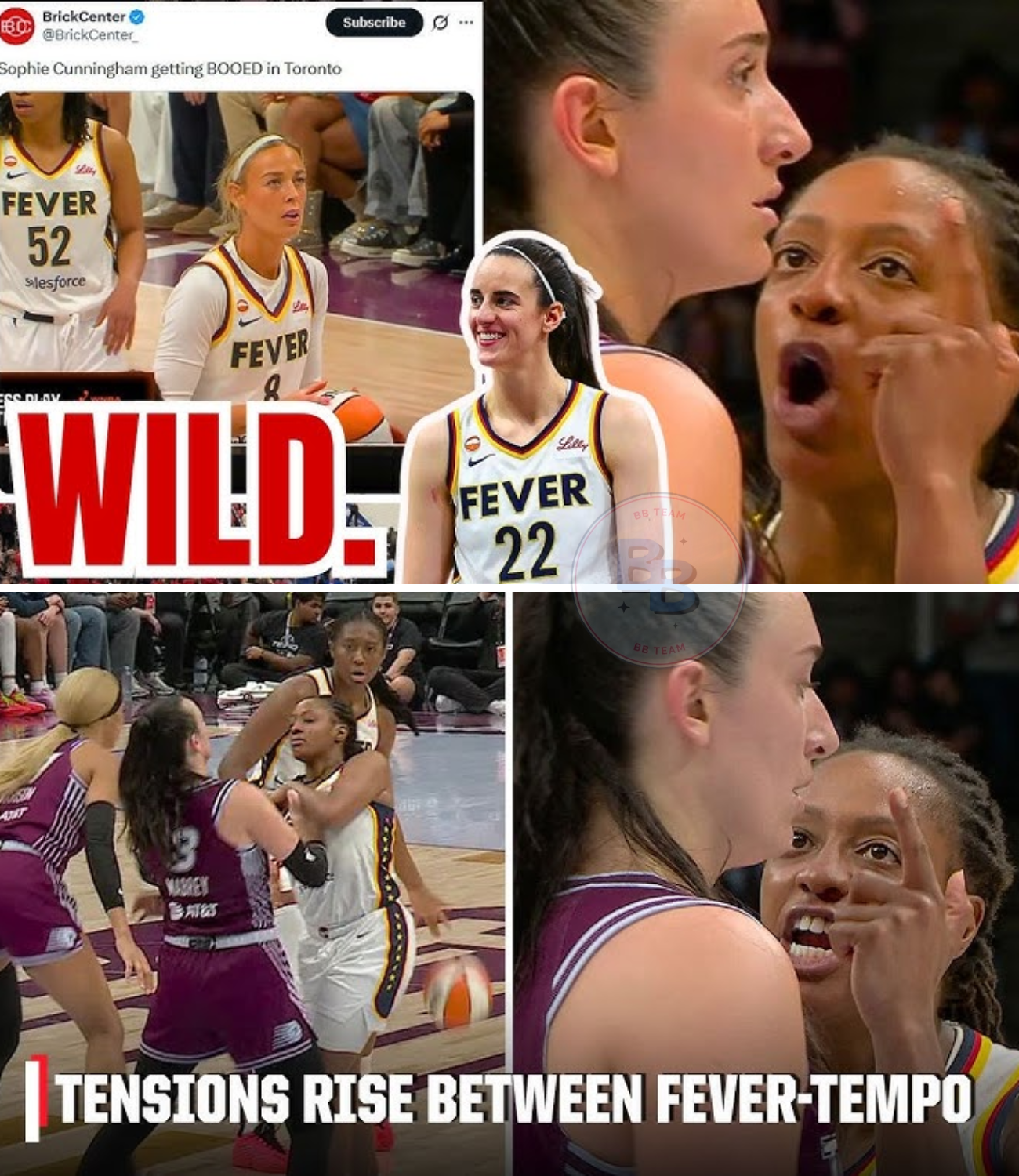 Sophie Cunningham GOES OFF After GETTING BOOED! CC 24pts 7ast Kelesy Mitchell GETS IN MABREYS FACE! 