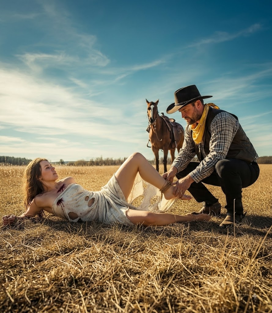 It’s My First Night… Be Gentle, The Rancher Touched Her Skin… And Felt Iron Of A Shackle