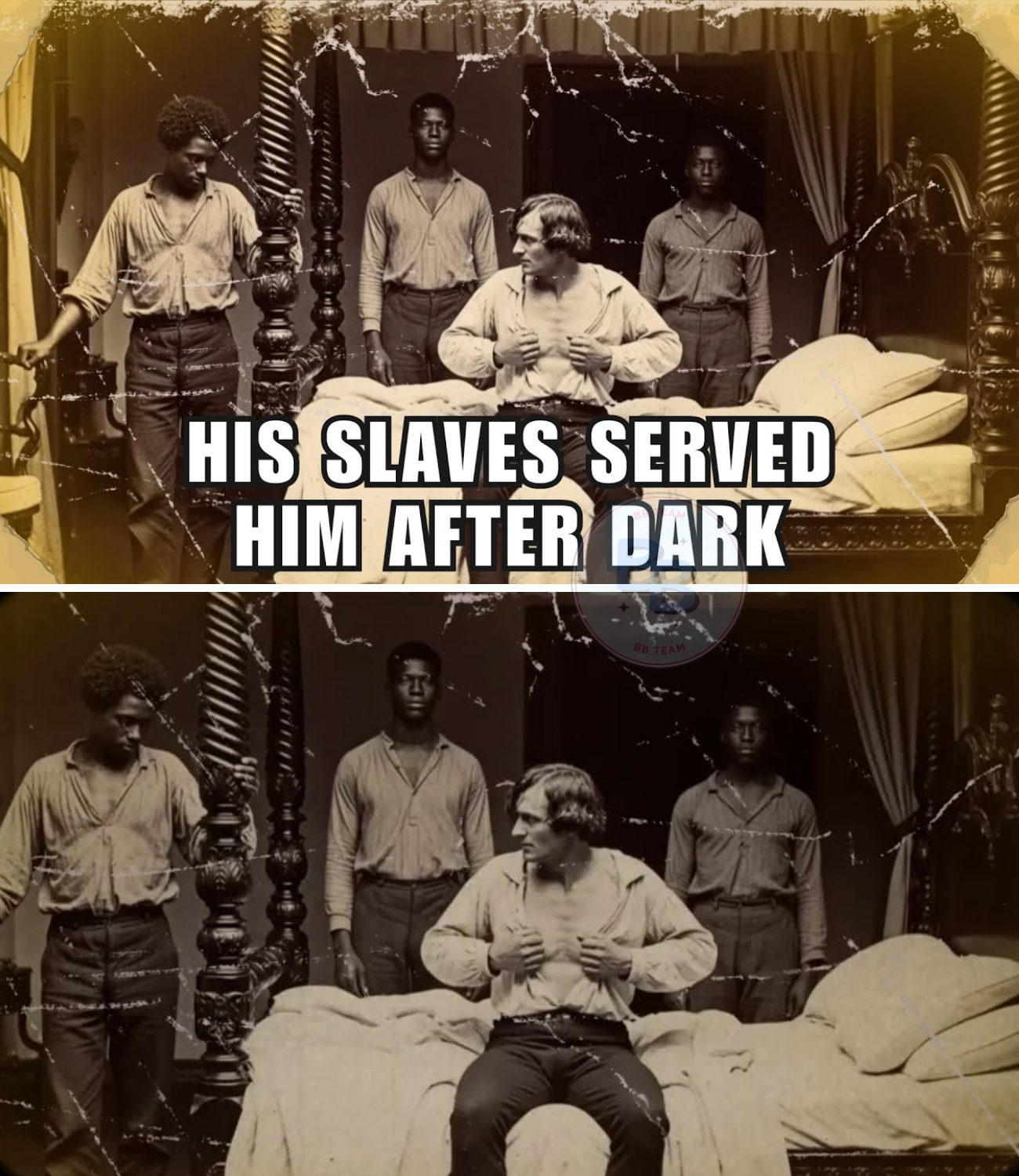The landlady woke up in the middle of the night to find her husband missing from her side—then she was horrified to hear a familiar, soft moaning coming from the room of the Black manservant at the end of the hall: “More… more…”