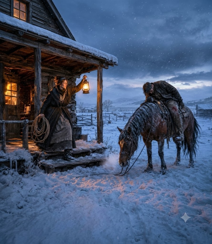 She Saved an Injured Stranger During a Blizzard—By Spring, He Rode Back to Her Ranch and Never Left