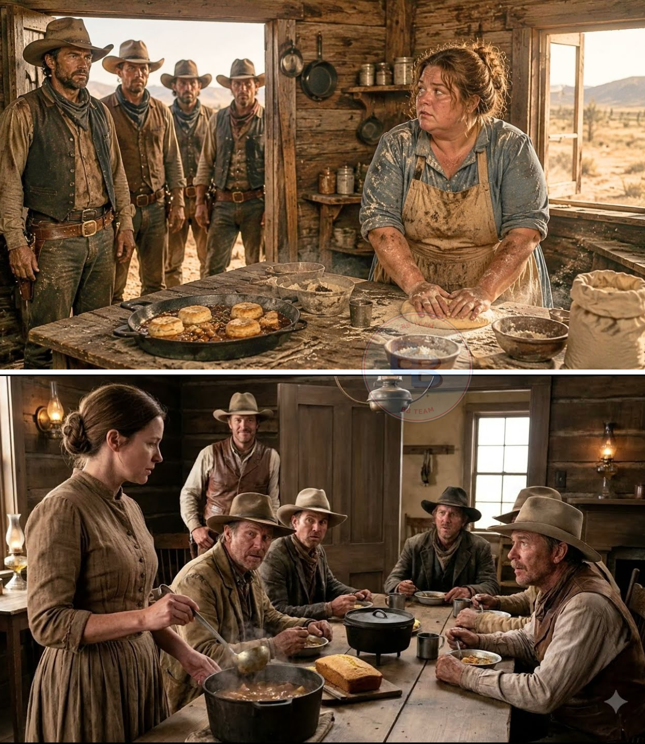“You’ll Never Feed My Cowboys!” He Shouted — Then Her First Dish Changed the Entire Ranch