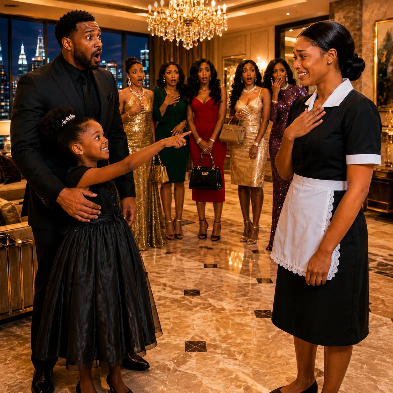 A millionaire introduced 5 rich women to his daughter… but she chose the maid.