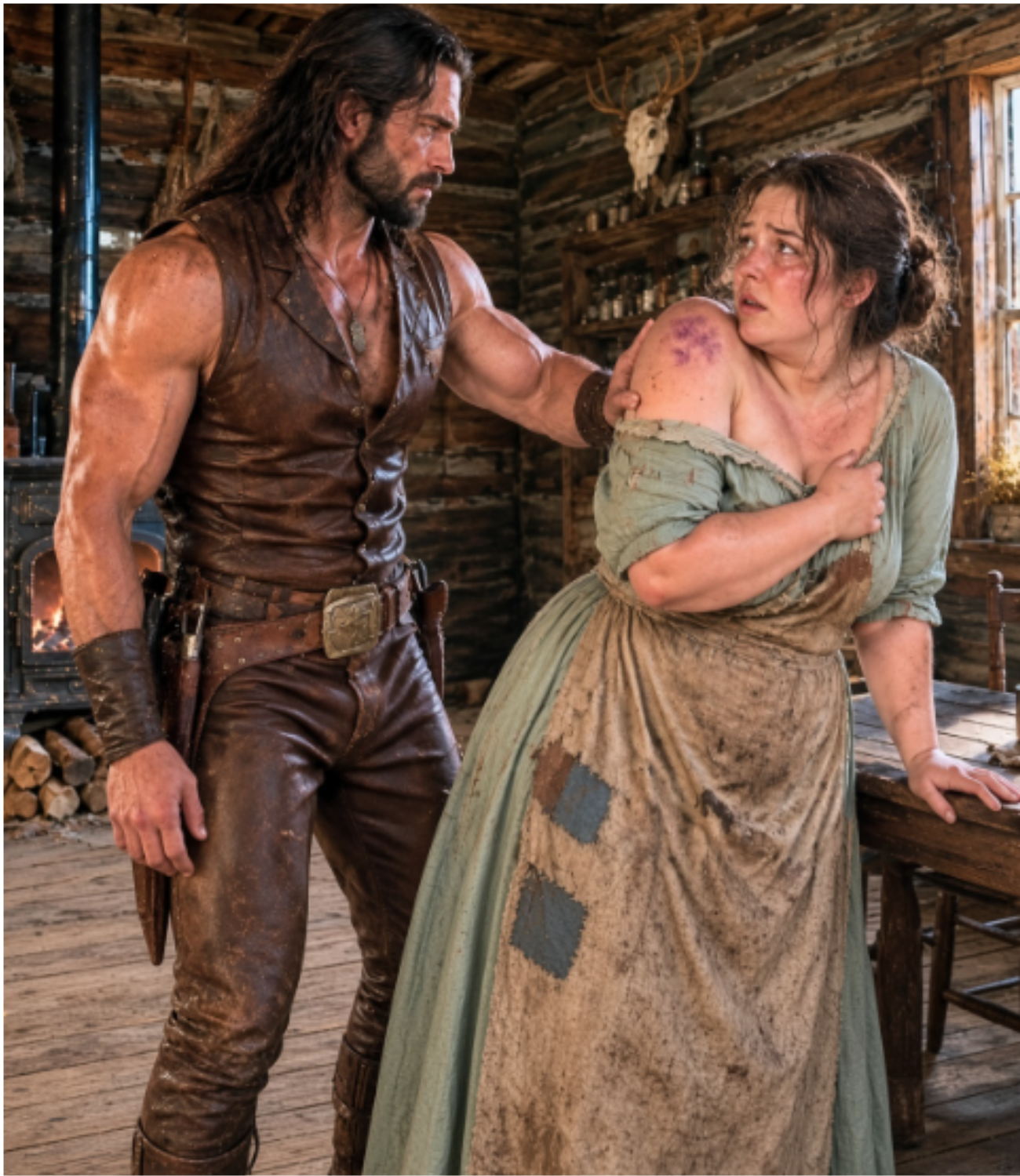 The Obese Woman Hid Her Pain Beneath Her Dress—When the Mountain Man Saw It, His Heart Broke