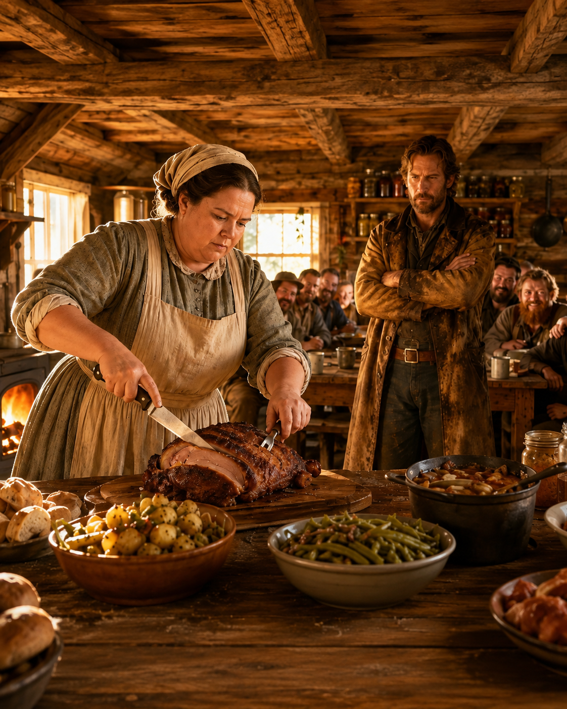 No One Warned Him His Quiet Camp Cook Could Feed a Crew Like This—Now His Lumberjacks Refuse Wage…