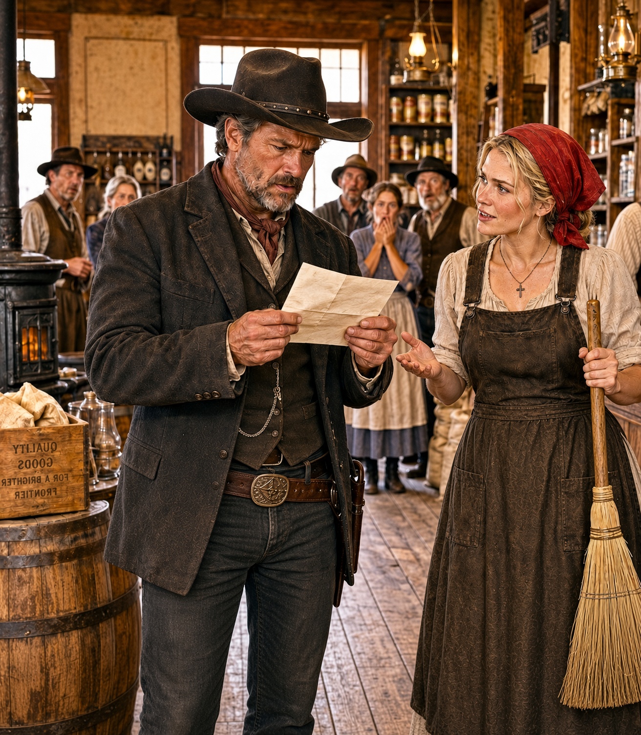 “I Can Read the Letter for You,” Poor Widow Told Millionaire Cowboy—Her Fluent French Shocked Him