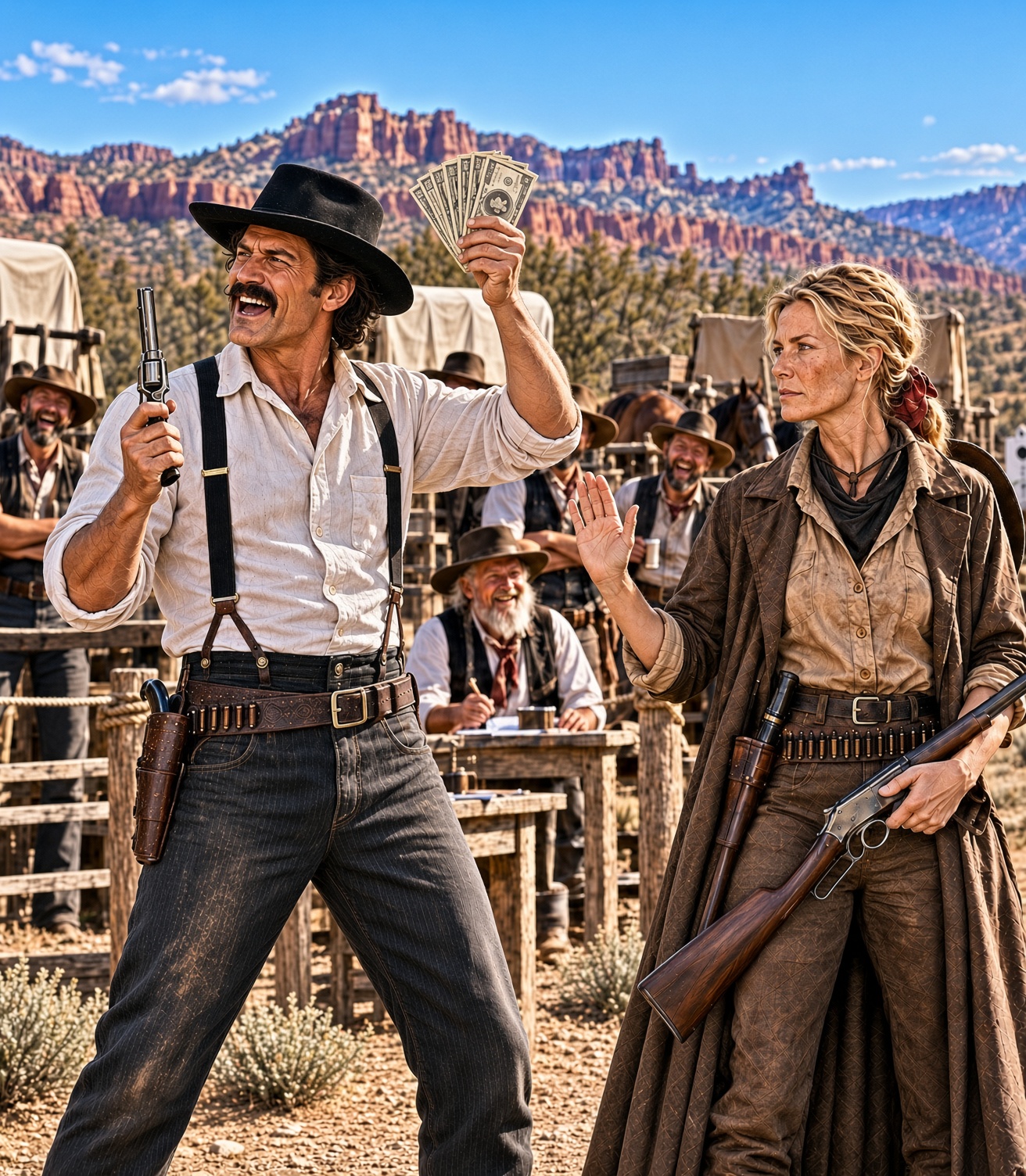 “$1,000 to Anyone Who Can Outshoot Me” the Gunslinger Sneered—The Old Widow Did It on Her First Shot