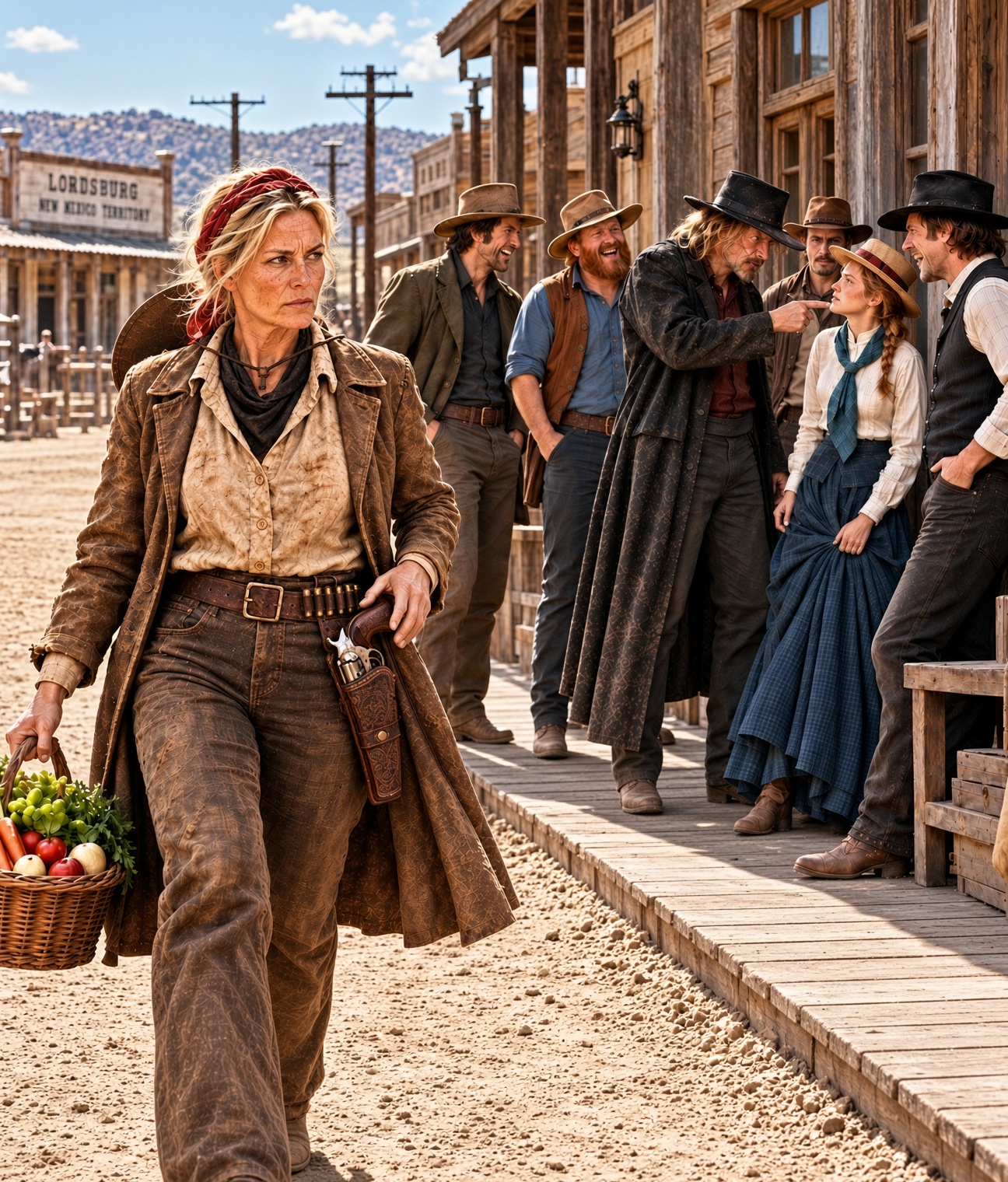 Old Widow Saw 5 Outlaws Surround the Millionaire Cowboy’s Daughter—What She Did Shocked Whole Town