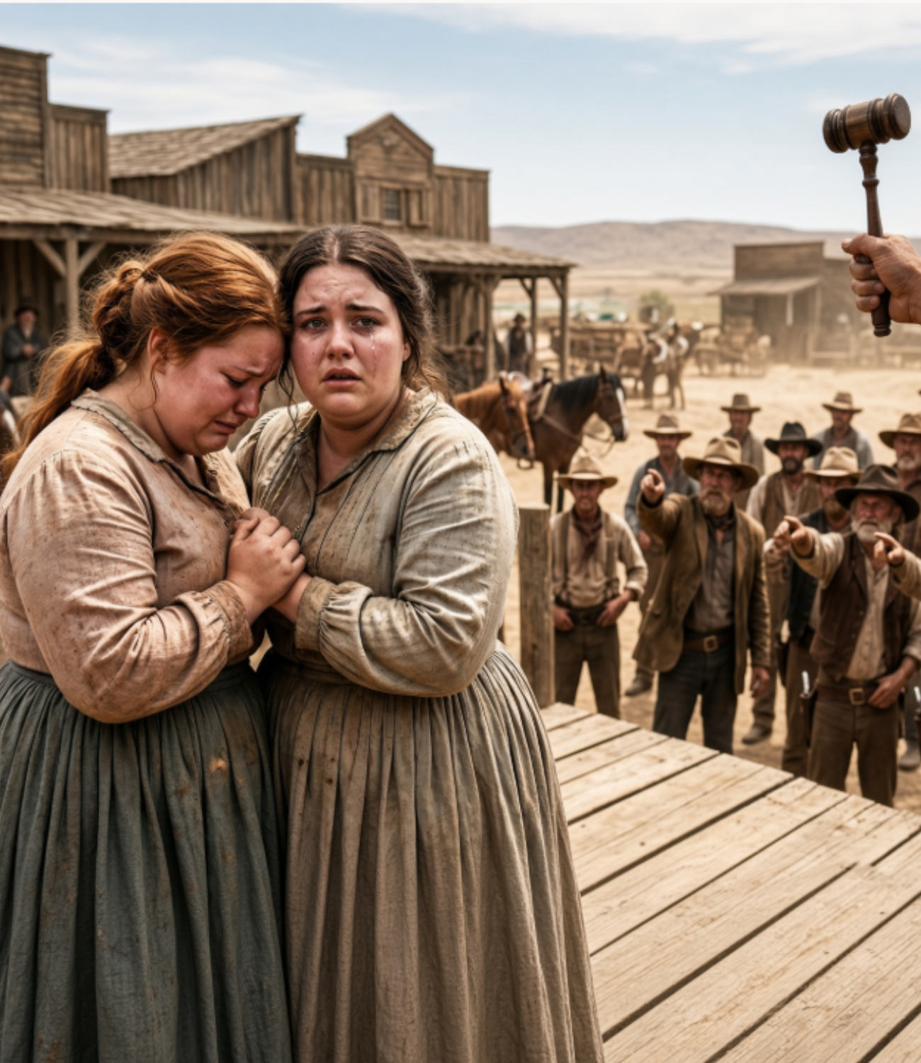 “I’ll Buy All Four Sisters For $500—No One Separates Them” Mountain Man Roared At The Cruel Auction