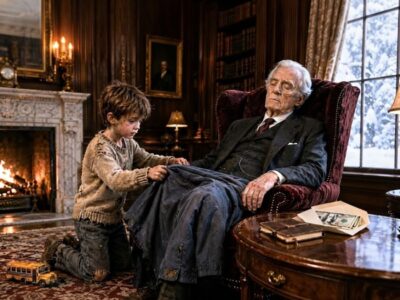 Billionaire Pretended to Sleep to Test a Poor Boy — What the Boy Did Made Him Cry All Night 