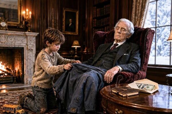 Billionaire Pretended to Sleep to Test a Poor Boy — What the Boy Did Made Him Cry All Night 